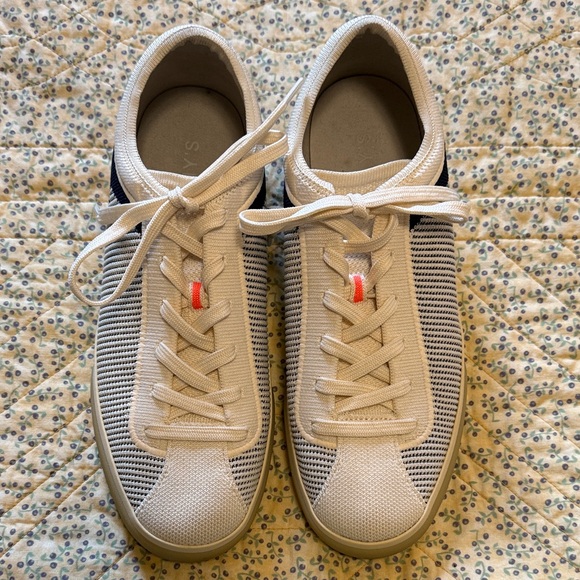 Rothy's Shoes - Rothy's Cream and Black Women's Sneakers